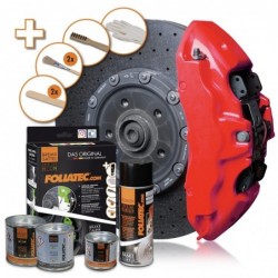 BREMSSATTELLACK SET NEONROT...